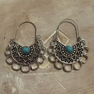 Silver and Turquoise Earrings